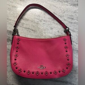 Coach Pink Leather Women's Bag